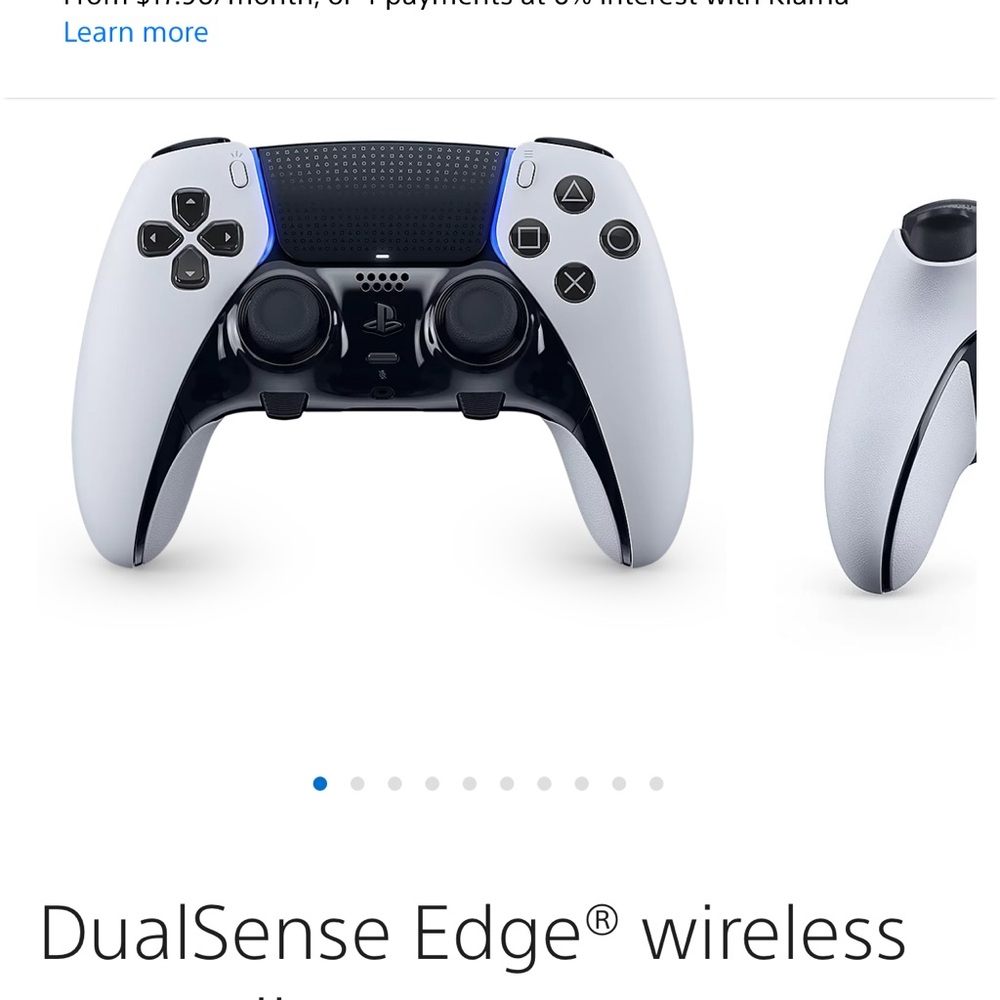 Sony PlayStation DualSense Edge Controller in White